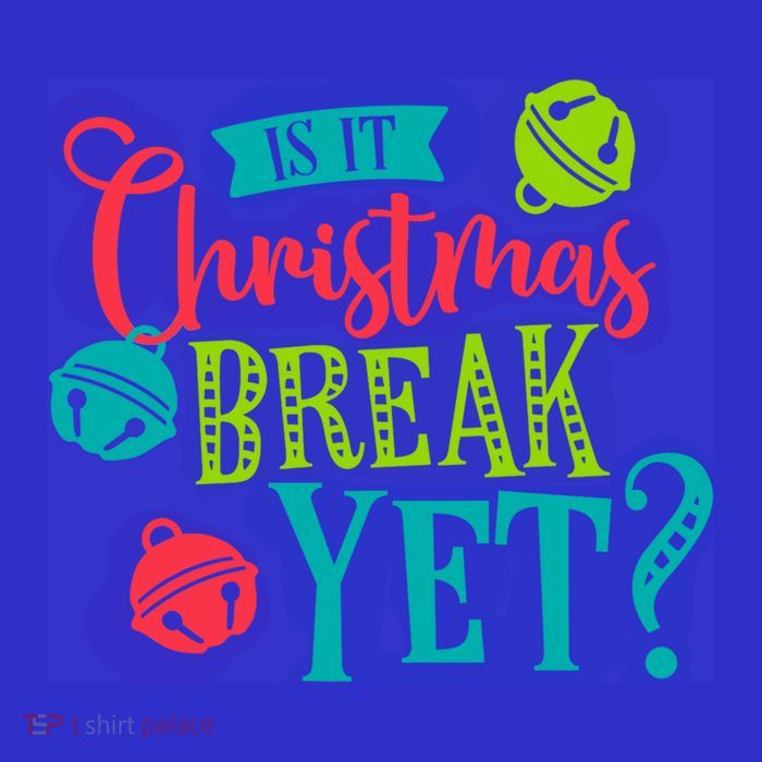 Is It Christmas Break Yet Funny Xmas Holiday Teacher Student Gift Kids T-Shirt
