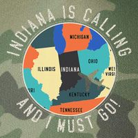 Indiana Is Calling And I Must Go Indiana State Legacy Tie Dye Trucker Hat