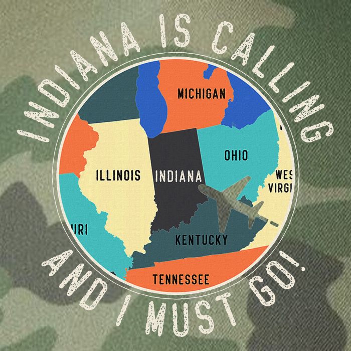 Indiana Is Calling And I Must Go Indiana State Legacy Tie Dye Trucker Hat