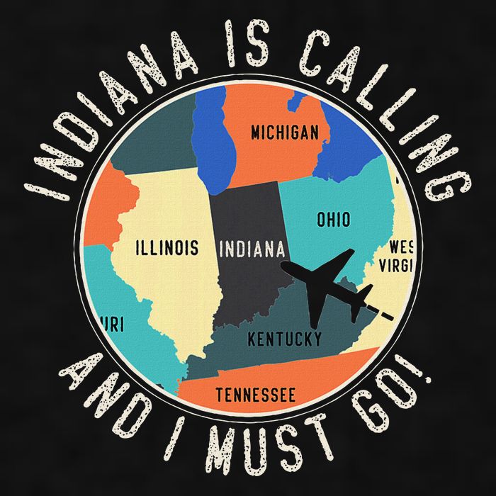 Indiana Is Calling And I Must Go Indiana State Ladies PosiCharge Tri-Blend Wicking Tank