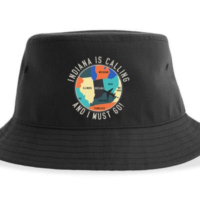Indiana Is Calling And I Must Go Indiana State Sustainable Bucket Hat