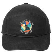 Indiana Is Calling And I Must Go Indiana State 7-Panel Snapback Hat