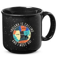 Indiana Is Calling And I Must Go Indiana State 15oz Campfire Ceramic Mug