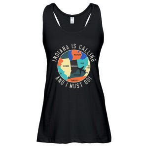 Indiana Is Calling And I Must Go Indiana State Ladies Essential Flowy Tank