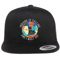 Indiana Is Calling And I Must Go Indiana State Flatbill Hat
