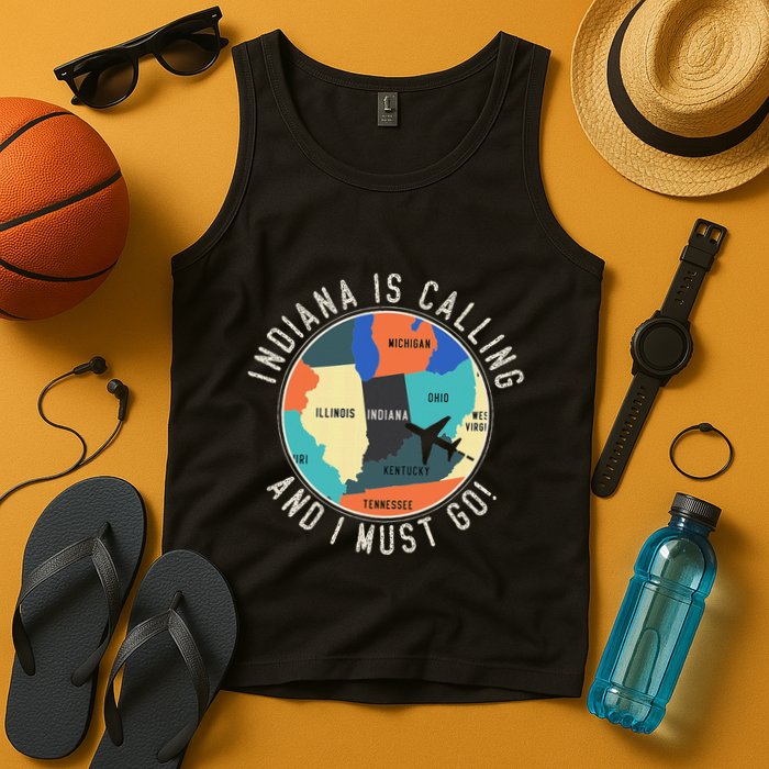 Indiana Is Calling And I Must Go Indiana State Tank Top