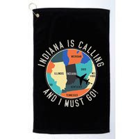 Indiana Is Calling And I Must Go Indiana State Golf Towel