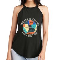 Indiana Is Calling And I Must Go Indiana State Women's Perfect Tri Rocker Tank