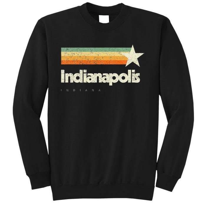 Indianapolis Indiana Cool Vintage Novelty American Aesthetic Tall Sweatshirt