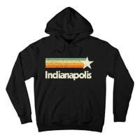 Indianapolis Indiana Cool Vintage Novelty American Aesthetic Tall Hoodie