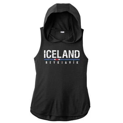 Iceland Ladies PosiCharge Tri-Blend Wicking Draft Hoodie Tank