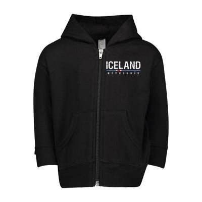 Iceland Toddler Zip Fleece Hoodie