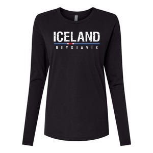 Iceland Womens Cotton Relaxed Long Sleeve T-Shirt