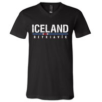 Iceland V-Neck T-Shirt