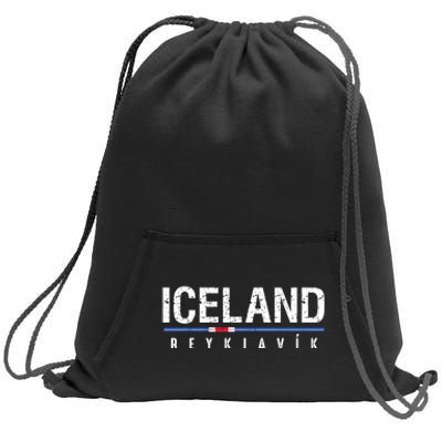 Iceland Sweatshirt Cinch Pack Bag