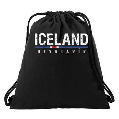 Iceland Drawstring Bag