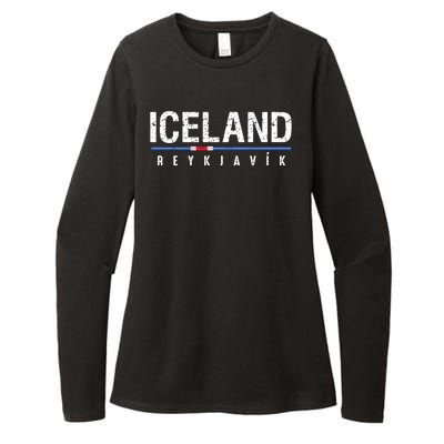 Iceland Womens CVC Long Sleeve Shirt