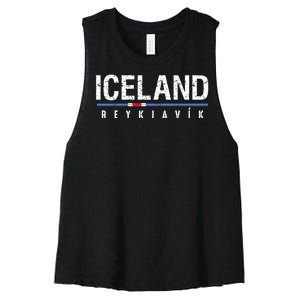 Iceland Women's Racerback Cropped Tank