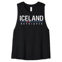 Iceland Women's Racerback Cropped Tank