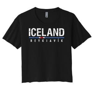 Iceland Women's Crop Top Tee