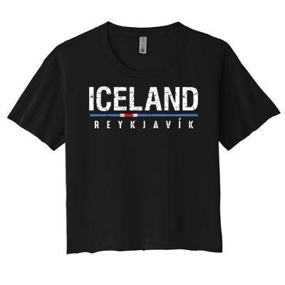 Iceland Women's Crop Top Tee