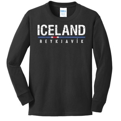 Iceland Kids Long Sleeve Shirt