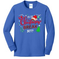 Is It Christmas Break Yet School Office Before Christmas Gift Kids Long Sleeve Shirt