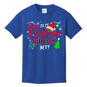 Is It Christmas Break Yet School Office Before Christmas Gift Kids T-Shirt