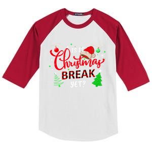 Is It Christmas Break Yet School Office Before Christmas Gift Kids Colorblock Raglan Jersey