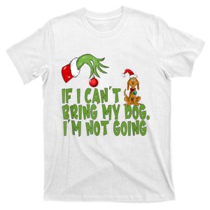 If I Cant Bring My Dog Im Not Goingretro Christmas T-Shirt