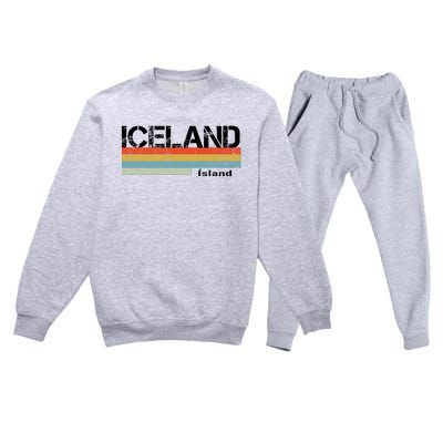 Iceland Premium Crewneck Sweatsuit Set