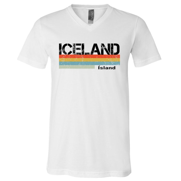 Iceland V-Neck T-Shirt