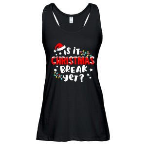 Is It Christmas Break Yet Christmas Elementary Teacher Ladies Essential Flowy Tank