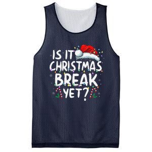 Is It Christmas Break Yet Funny Xmas Holiday Teacher Women Mesh Reversible Basketball Jersey Tank