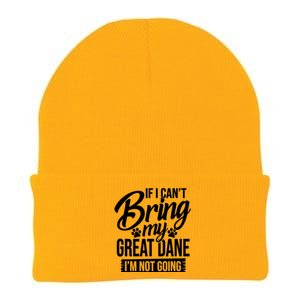 If I Cant Bring My Great Dane Great Dane Lover Knit Cap Winter Beanie