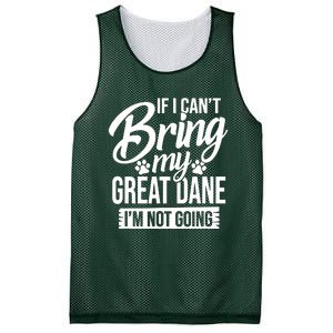 If I Cant Bring My Great Dane Great Dane Lover Mesh Reversible Basketball Jersey Tank