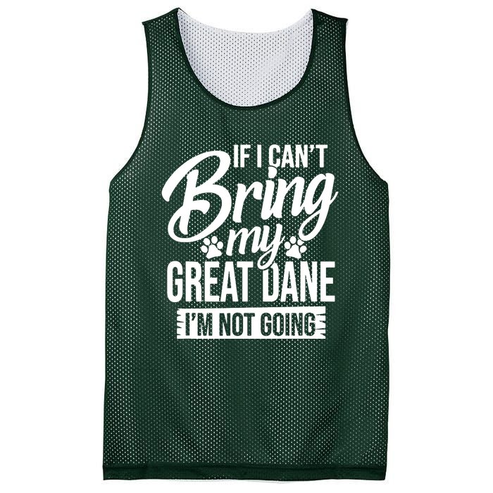 If I Cant Bring My Great Dane Great Dane Lover Mesh Reversible Basketball Jersey Tank