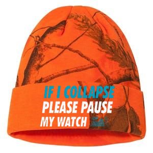 If I Collapse Please Pause My Watch Running Marathon Runner Kati Licensed 12" Camo Beanie