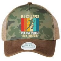 If I Collapse Please Pause My Watch Running Marathon Runner Legacy Tie Dye Trucker Hat
