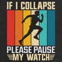 If I Collapse Please Pause My Watch Running Marathon Runner 25L Jumbo Tote