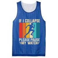 If I Collapse Please Pause My Watch Running Marathon Runner Mesh Reversible Basketball Jersey Tank