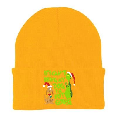 If I CanT Bring My Dog IM Not Going Funny Christmas Knit Cap Winter Beanie