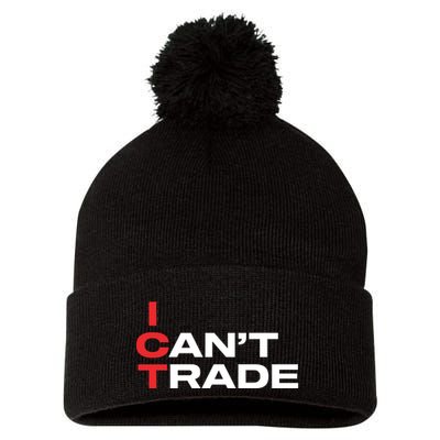 Ict I CanT Trade Pom Pom 12in Knit Beanie