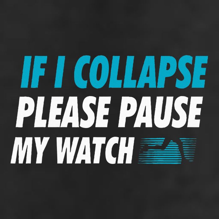 If I Collapse Please Pause My Watch Running Marathon Runner Cool Comfort Performance Bucket Hat