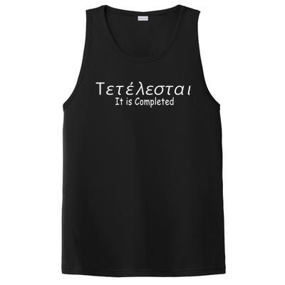 It Is Completed Greek Christian Gift Church Meaningful Gift PosiCharge Competitor Tank