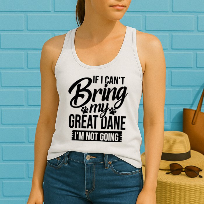 If I Cant Bring My Great Dane Great Dane Lover Womens Tank Top