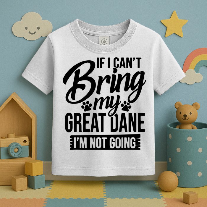 If I Cant Bring My Great Dane Great Dane Lover Toddler T-Shirt