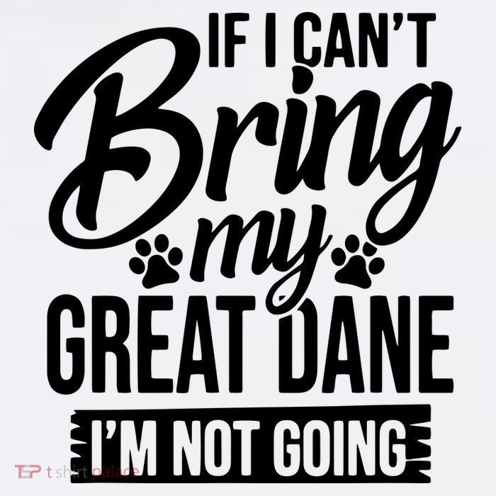 If I Cant Bring My Great Dane Great Dane Lover Short Acrylic Beanie