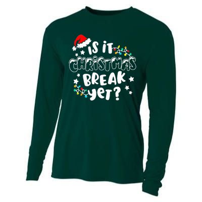 Is It Christmas Break Yet Christmas Gifts For Teacher Cooling Performance Long Sleeve Crew