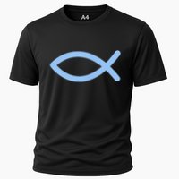 Ichthys Ichthus Christian Symbol Jesus Fish Cooling Performance Crew T-Shirt
